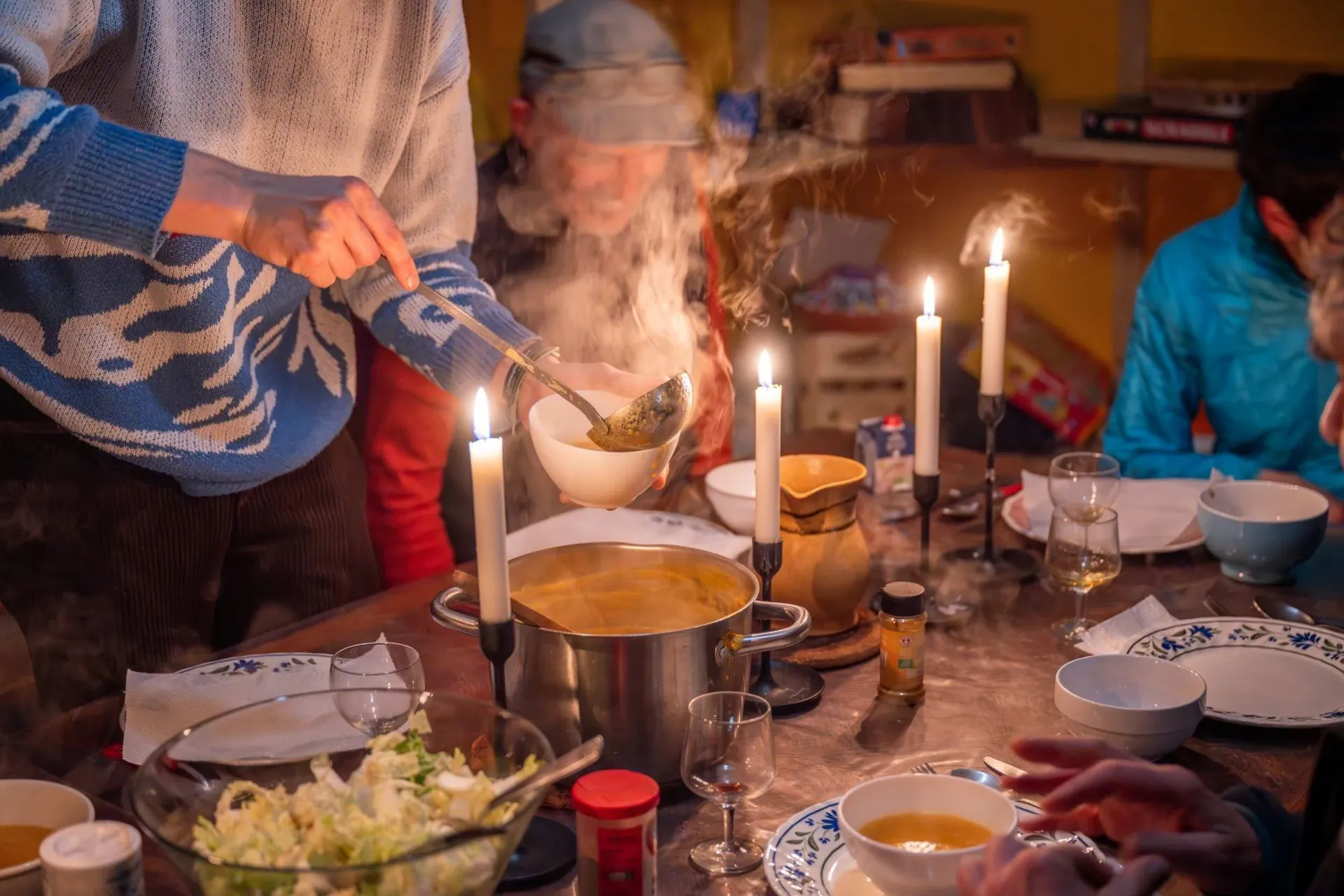 Repas au refuge - Vercors - France