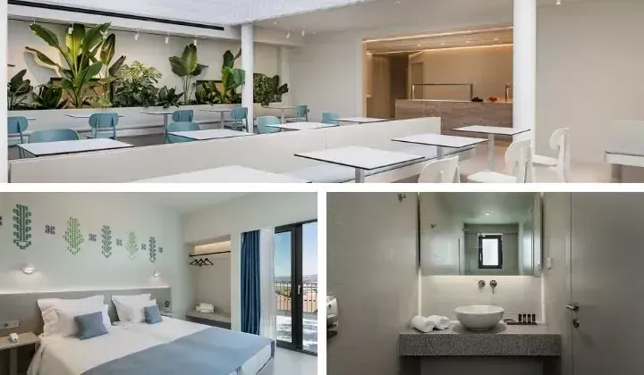 Chambres et espaces modernes de l'Hotel Arkadi - La Canee - Crete Grece