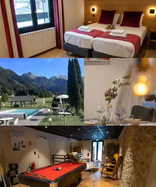 Chalet de montagne avec piscine chambres et billard - Belledonne Alpes