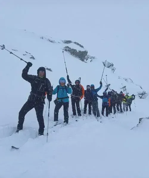 Groupe de skieurs de randonnée nordique - Norvège © Mathieu Offredi
