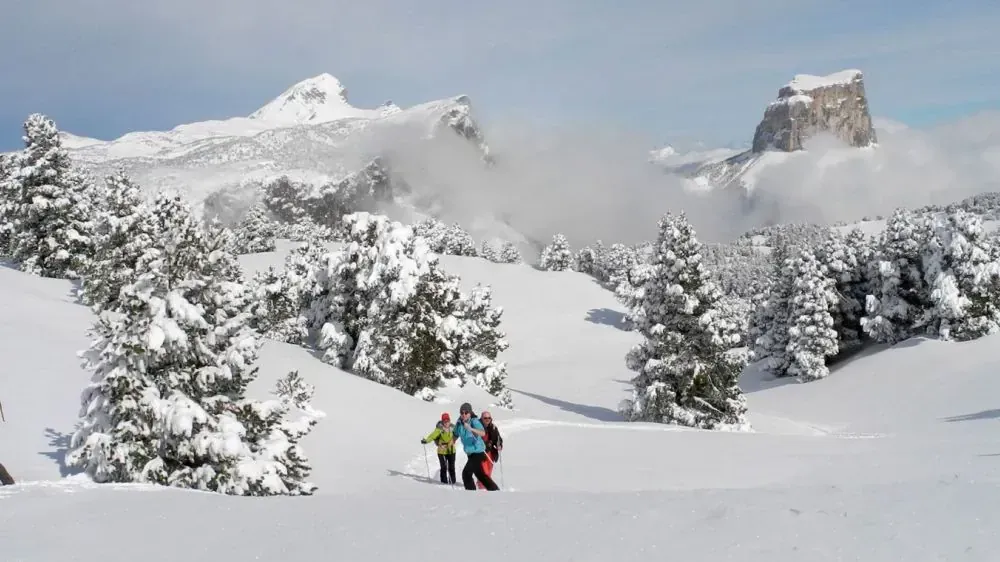 Ski de randonnée nordique sur les crêtes du Vercors - France - nordic-ski-touring-on-vercors-ridges-france-2