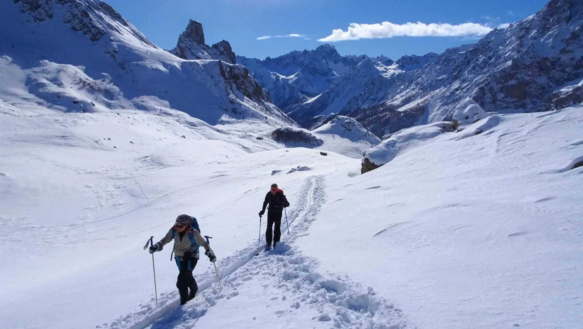 Ski de randonnée nordique - Val Maira - Italie © Alain Leclère - nordic-ski-touring-val-maira-italy_alain-leclere-3