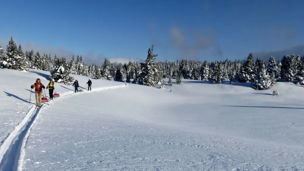 Ski nordique sur la trace des Escartons - Briançonnais - France