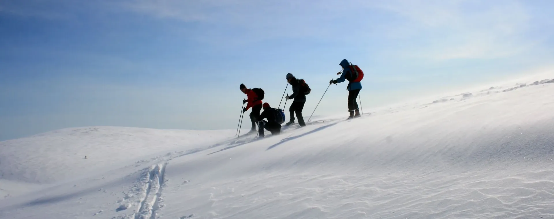 Ski nordique sur les crêtes du Vercors - France
