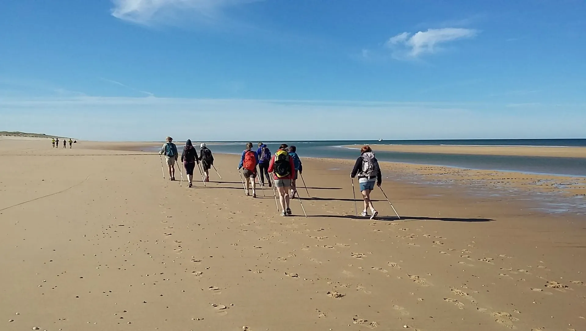 Marche nordique sur le Bassin d'Arcachon - Aquitaine - France