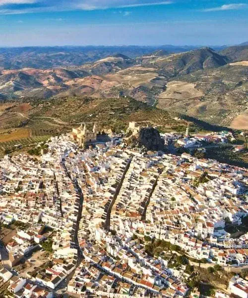 Olvera vue du ciel - voyage en Andalousie © David Praire