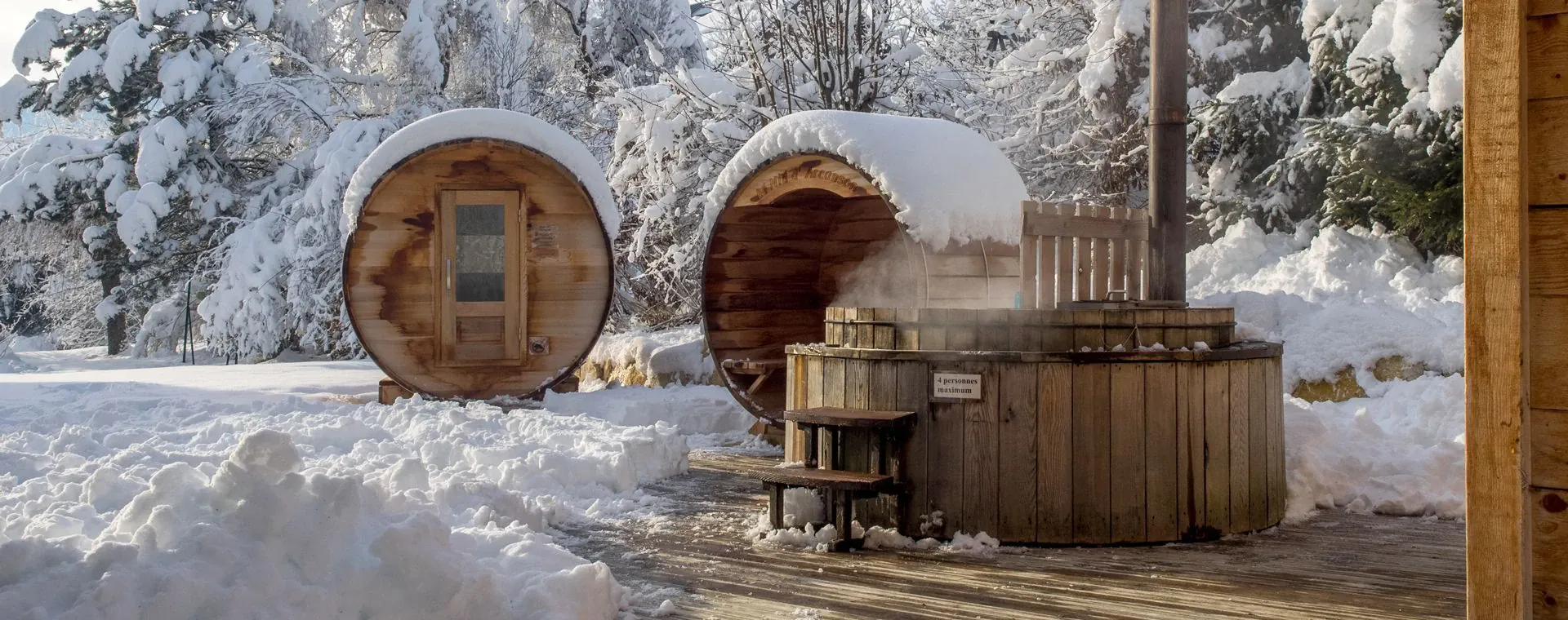 Espace bien-être extérieur du gîte Arcanson - Vercors - France