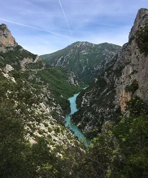 Vue plongeante sur le Grand Canyon du Verdon - Provence - France © Wilfried Valette