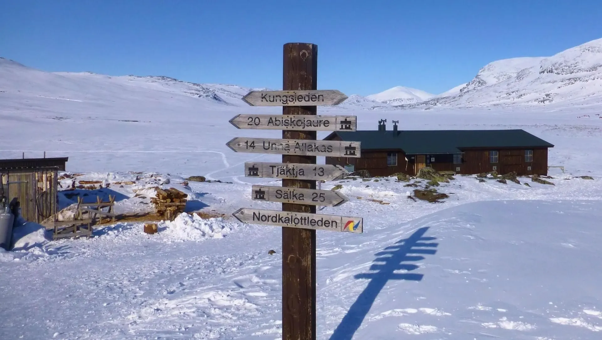 Panneaux De La Kungsleden Et Refuges - Suède