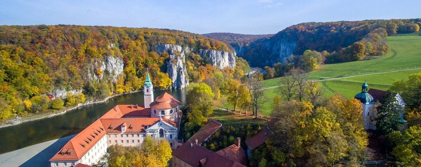 Panorama Abbaye Weltenbourg Danube - Allemagne