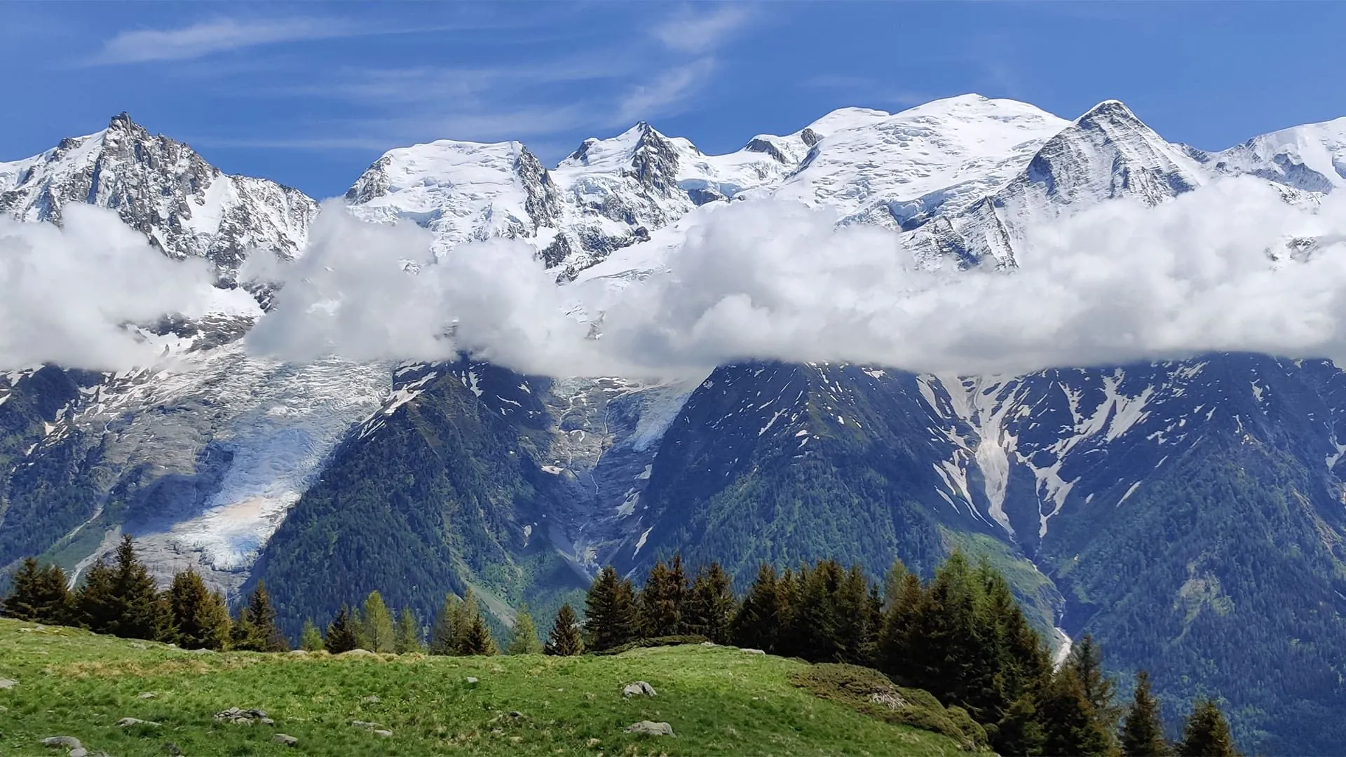 Panorama Massif Mont Blanc - France