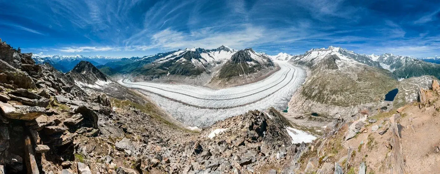 Panorama Plus Grand Glacier Europe Aletsch - Suisse