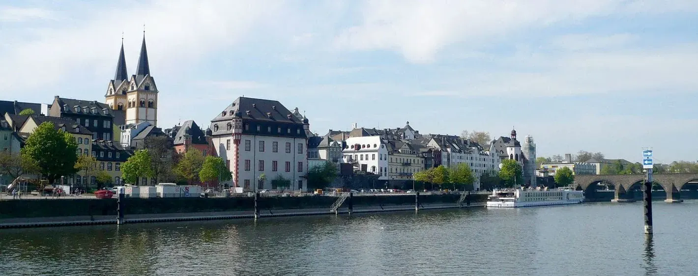 Bord du Rhin entre Mayence et Cologne - Allemagne