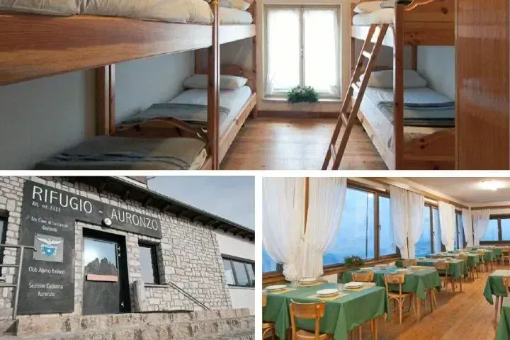 Rifugio Auronzo avec dortoirs et restaurant panoramique - Dolomites Italie