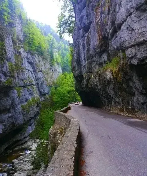 Route dans les gorges de la Bourne - Vercors - France