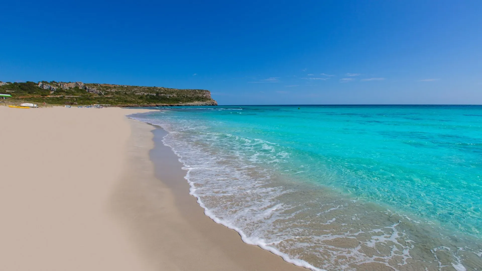 Plage de Sant Tomas sur la côte sud - Minorque - Espagne