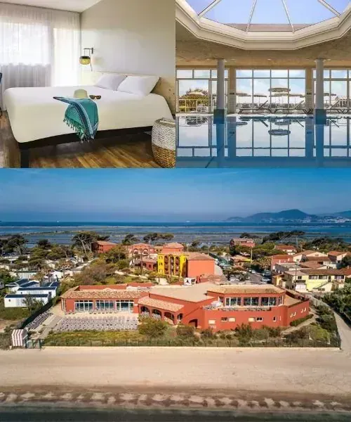 Hotel en bord de mer avec piscine et vue presqu'ile de Giens - Provence France