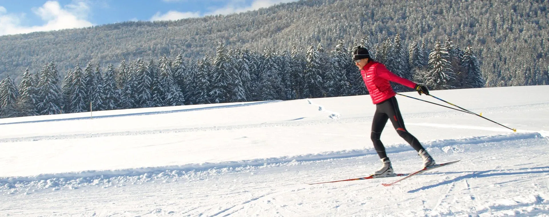 Ski de fond skating à Bessans - Haute-Maurienne - France