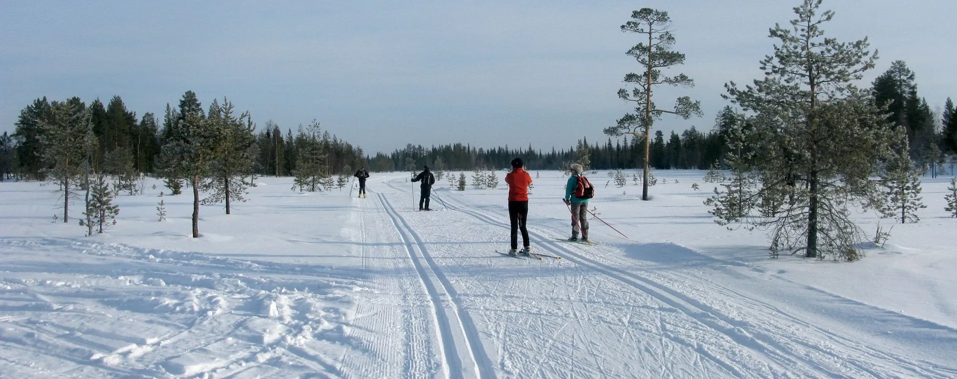 Skieurs Fond Akaslompolo - Finlande