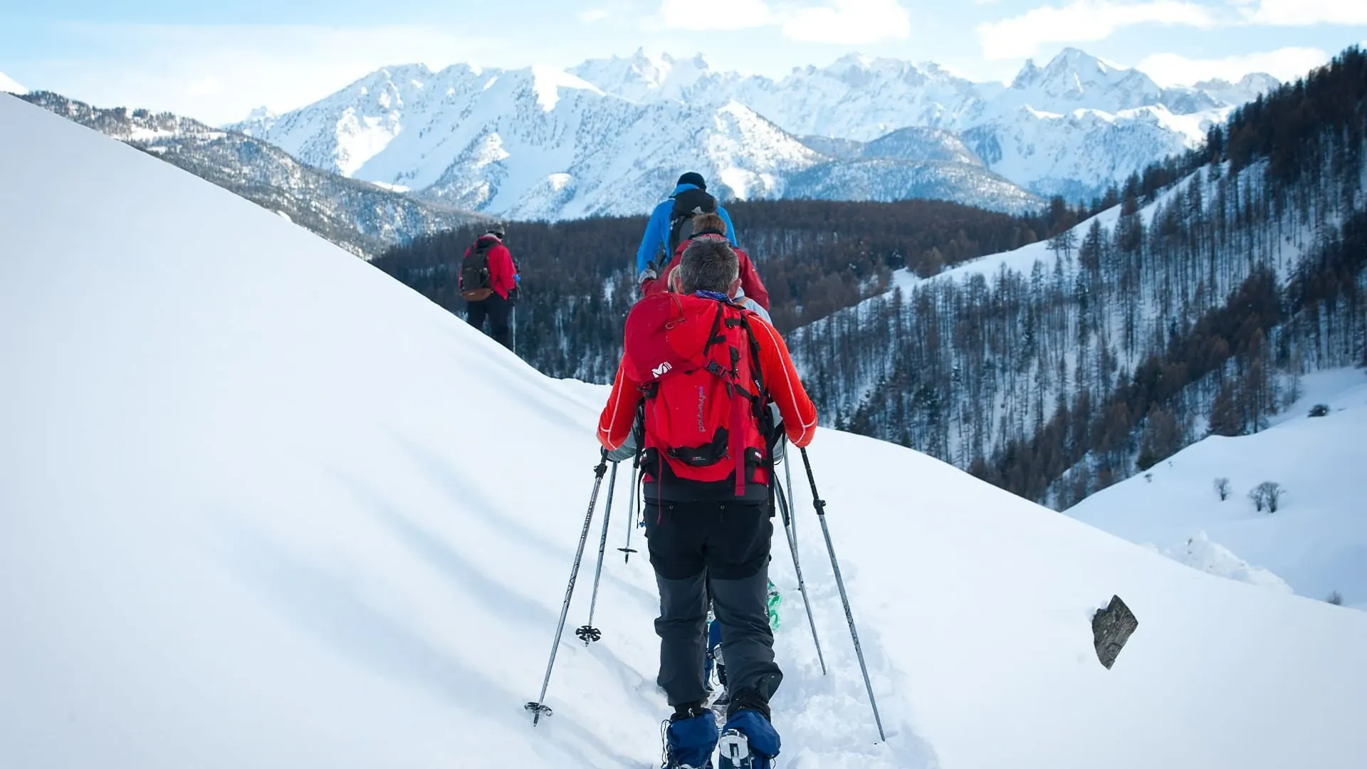 Raquettes dans les Dolomites - Italie © Anne Moraw