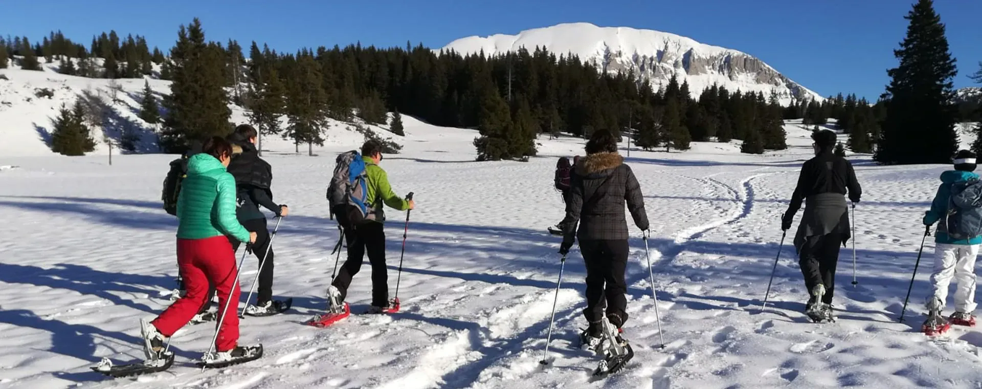 Raquettes devant le Cervin - Alpes italiennes - Italie