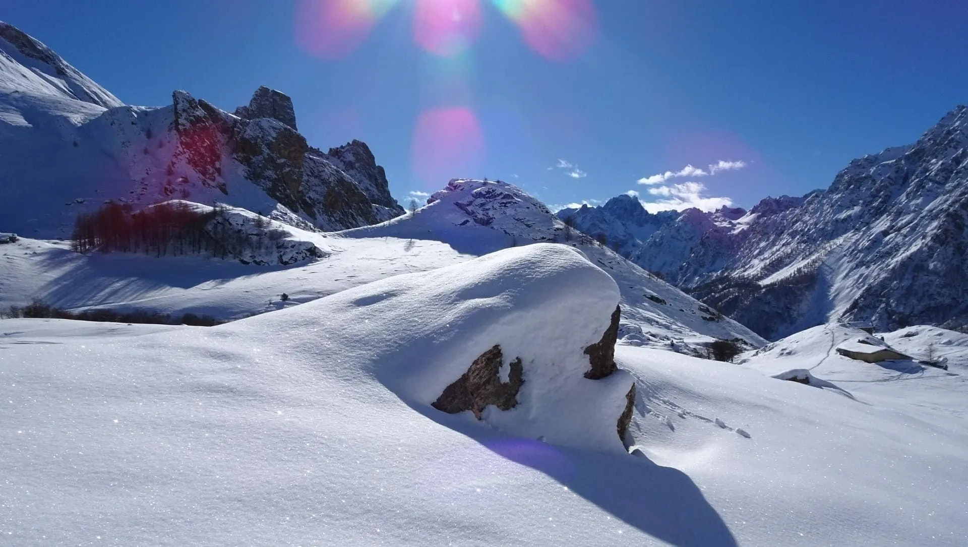 Raquettes - Val Maira - Italie © Alain Leclère - snowshoeing-val-maira-italy_alain-leclere-6