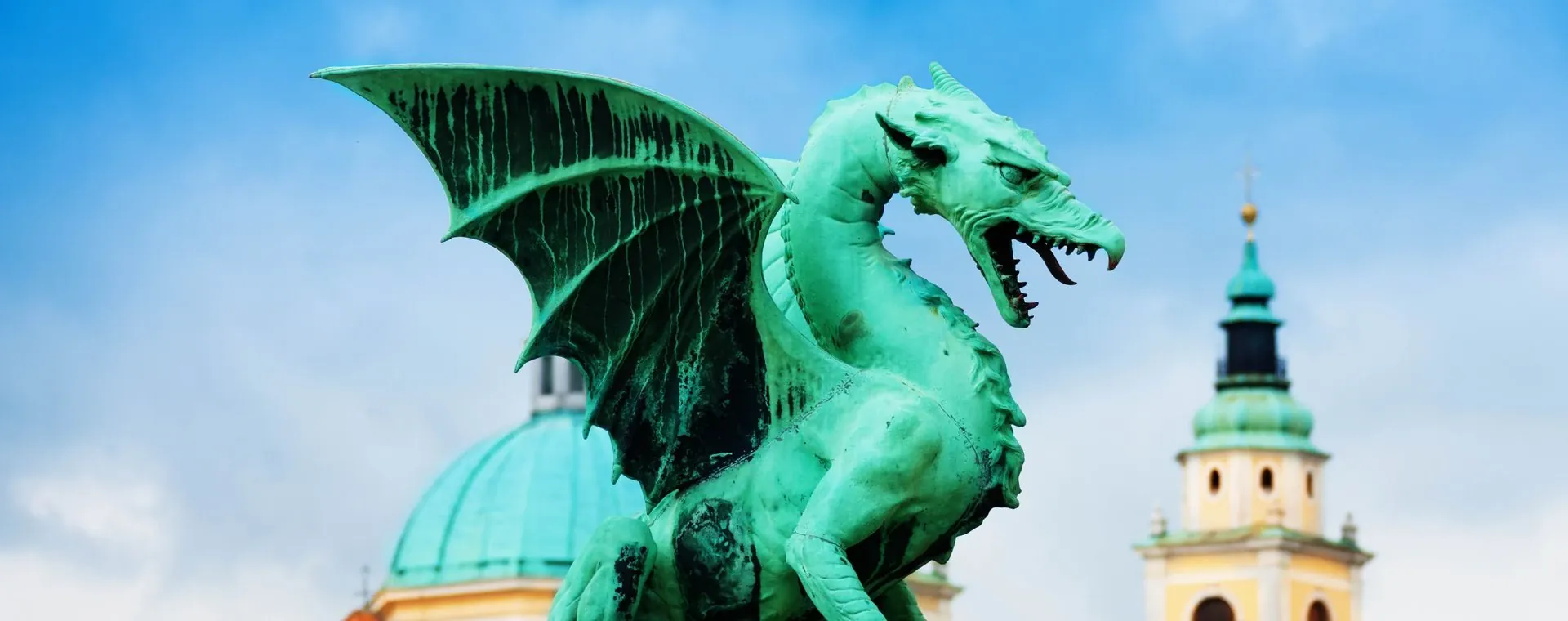 Statue Pont Dragons Ljubljana - Slovénie