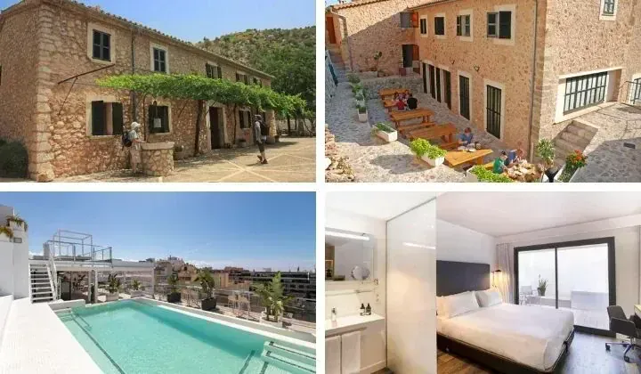 Fincas en pierre piscine sur toit et chambre - Majorque Espagne