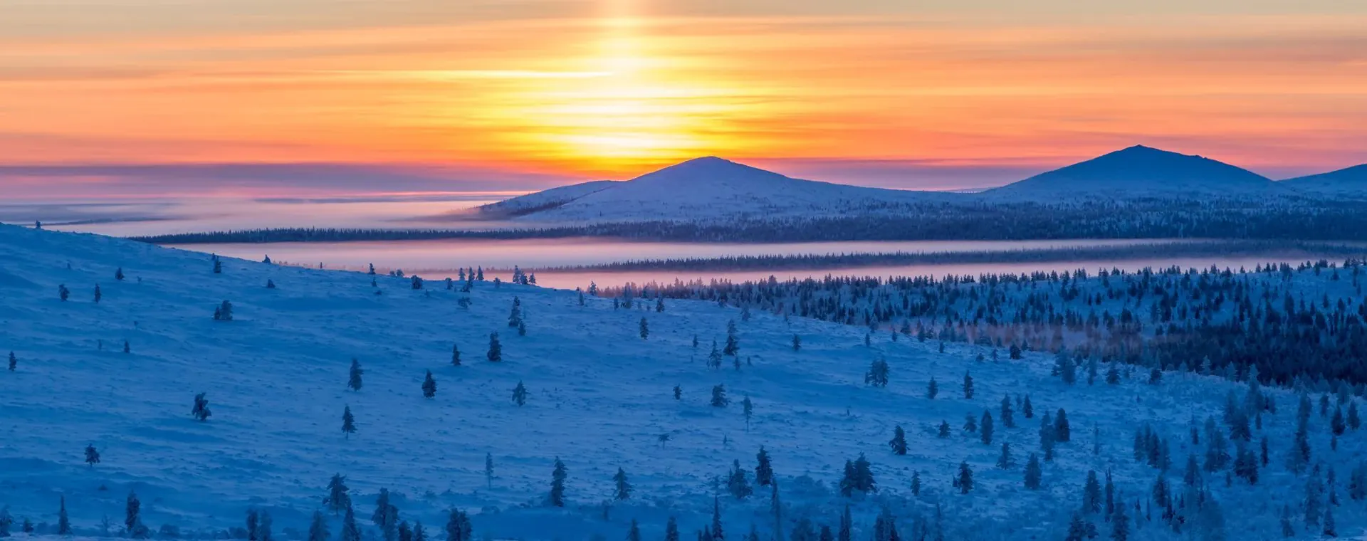 Soleil Rasant Laponie Autour Kiilopaa - Laponie - Finlande