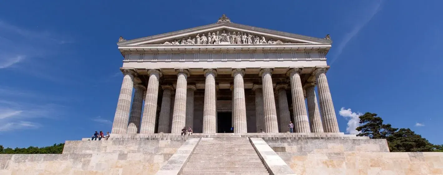 Temple Walhalla Bord Danube - Allemagne