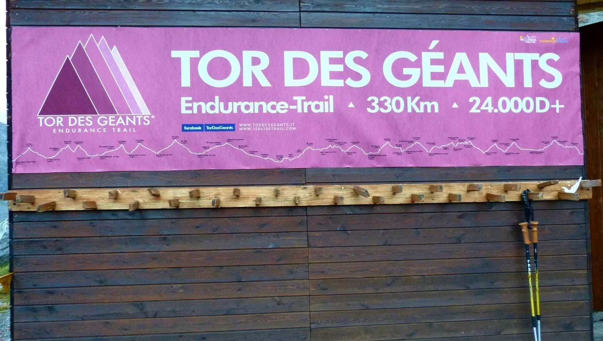 Banderole du Tor des Géants - Val d'Aoste - Italie