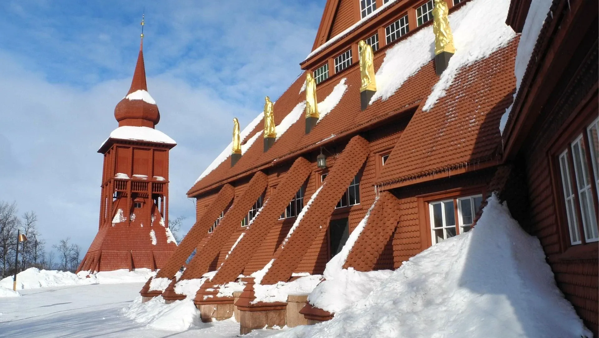 Architecture traditionnelle de la Laponie suédoise © François Trifard
