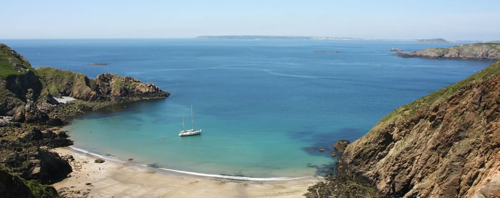 Sentier entre Dixcart et La Coupée - Sark - Îles Anglo-Normandes