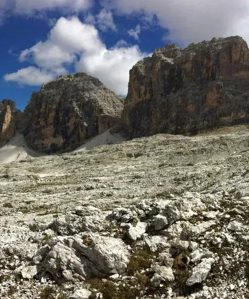 Tre Cime di Lavaredo au coucher du soleil - Dolomites - Italie