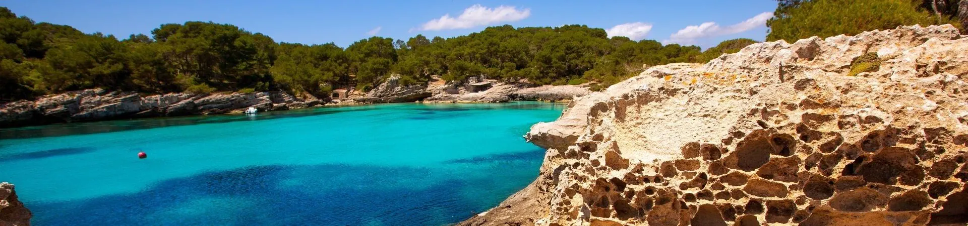 Crique turquoise entouree de pins - Majorque - Baleares