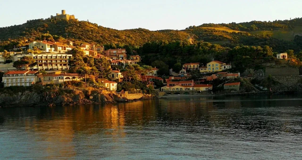 Vue Collioure Depuis Mer Image Partage - France
