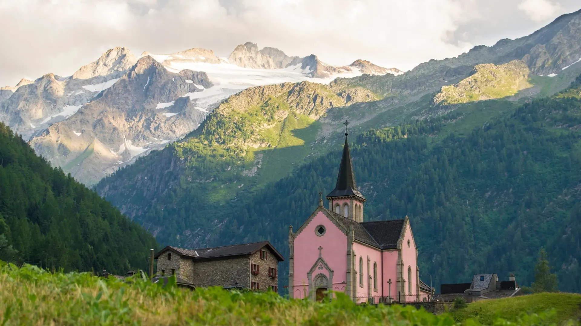 Vue depuis le Mont de la Saxe - Val d'Aoste - Italie