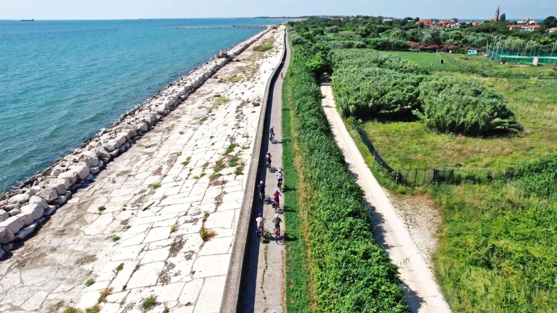 Vue sur le Grand Canal depuis les toits - Venise - Italie