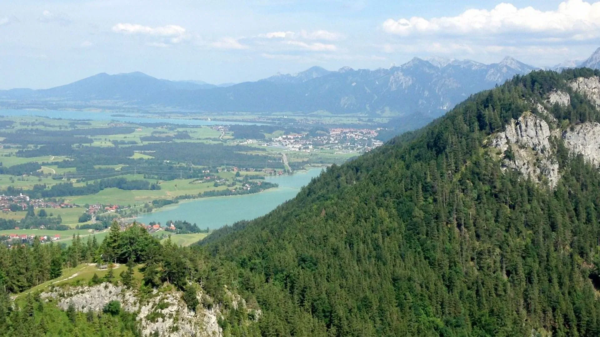 Vue Plaine Fussen Baviere - Allemagne