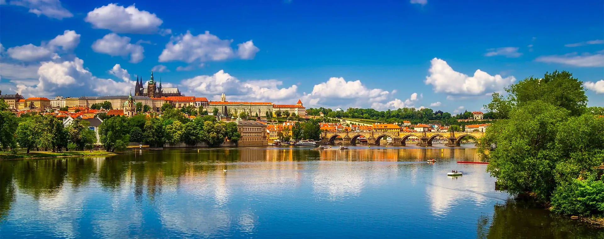 Vue Prague Depuis Vlatava - Tchéquie