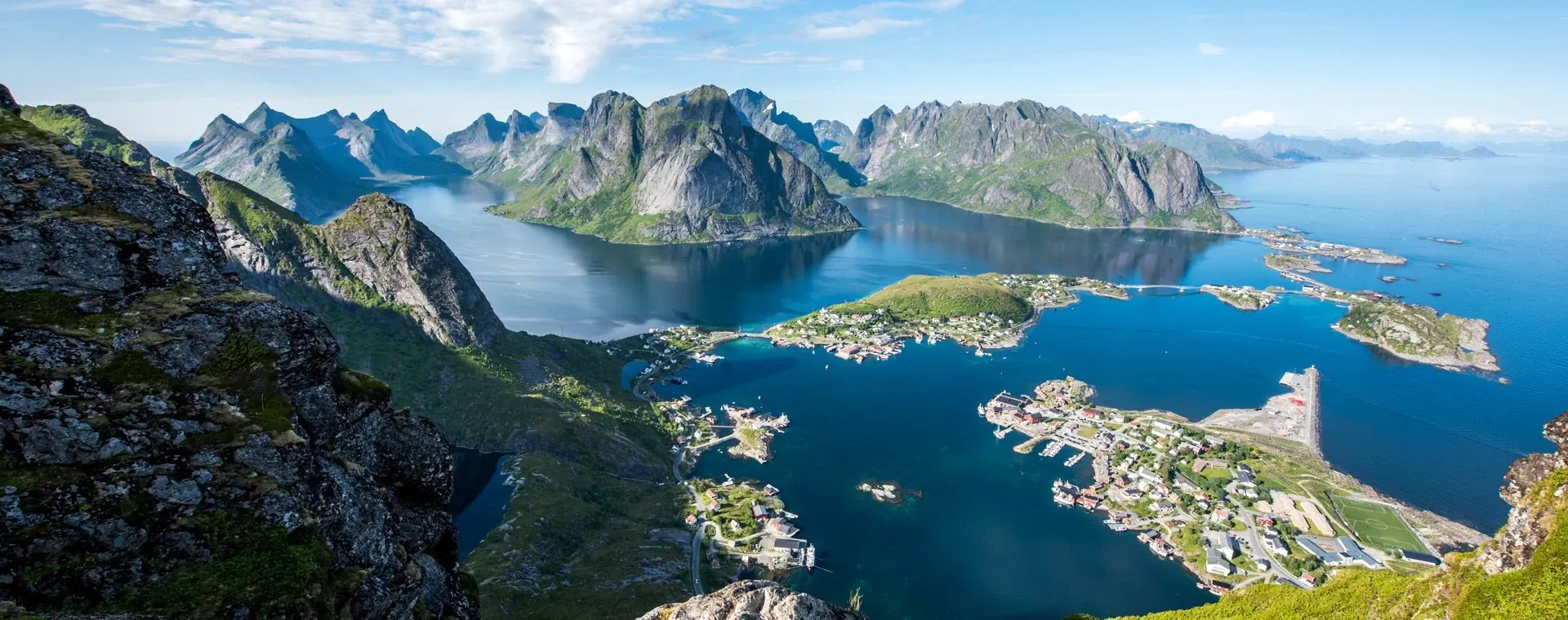 Vue Reine Depuis Reinebringen Lofoten - Îles Lofoten - Norvège