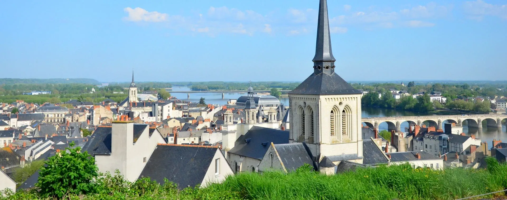 Vue Saumur Loire - France