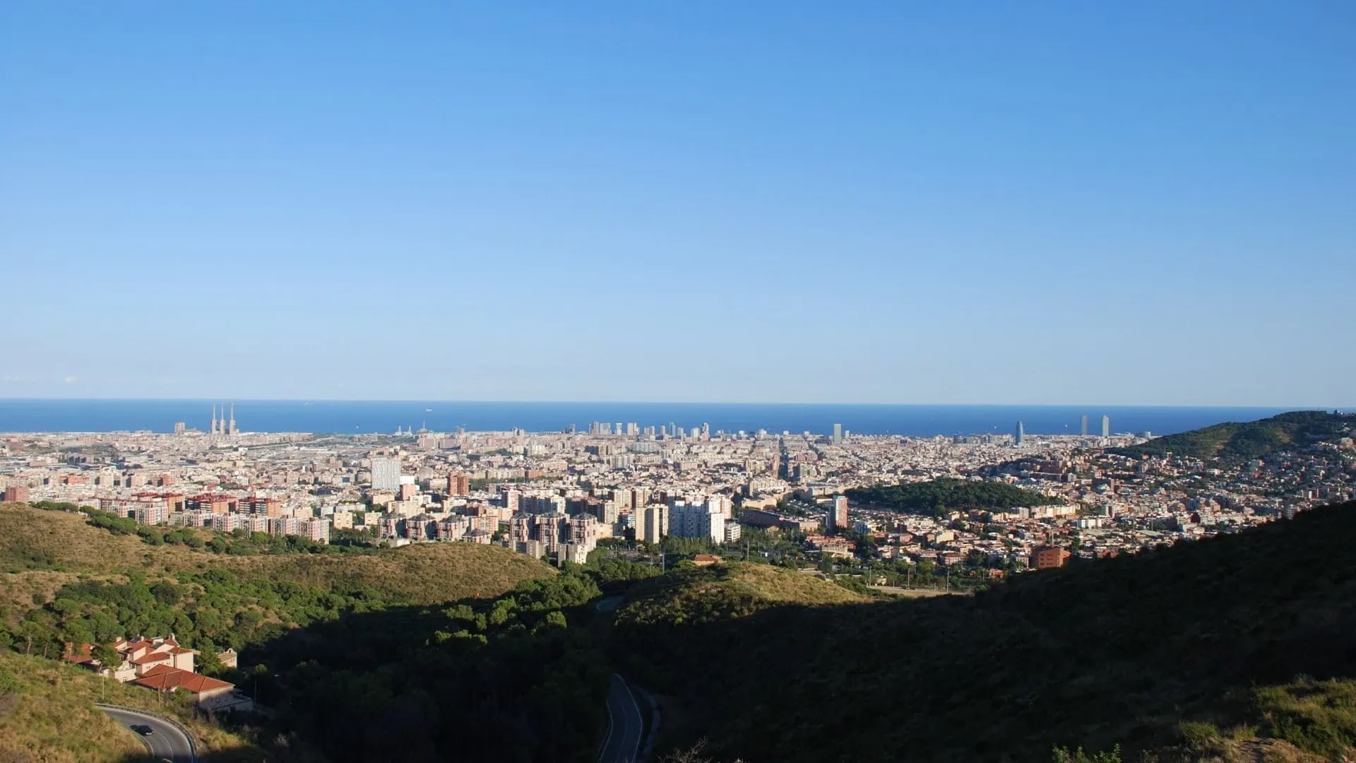 Vue Sur Barcelone Depuis Le Parc Naturel De Collserola - Espagne