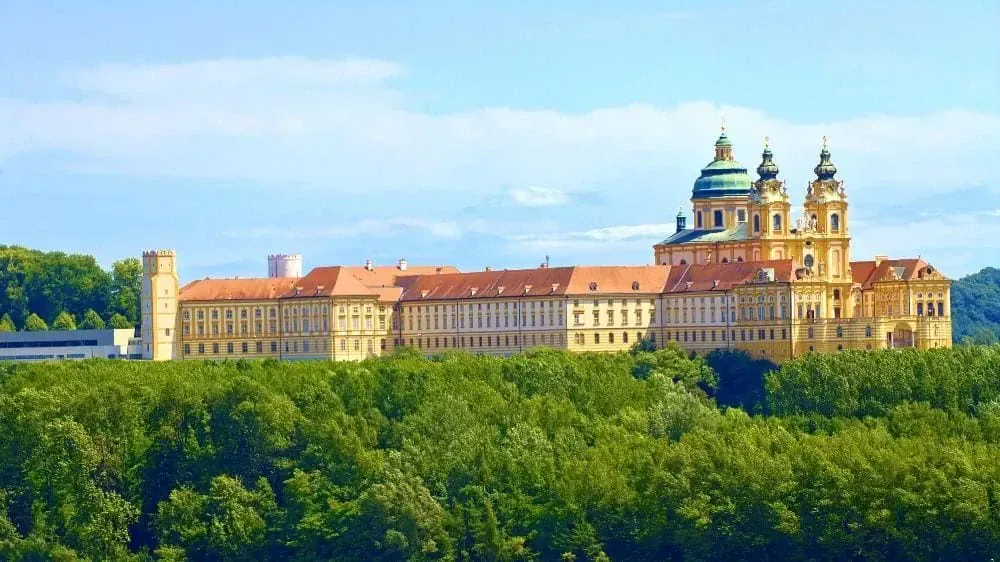 Vue Sur Melk Et Le Danube - Allemagne