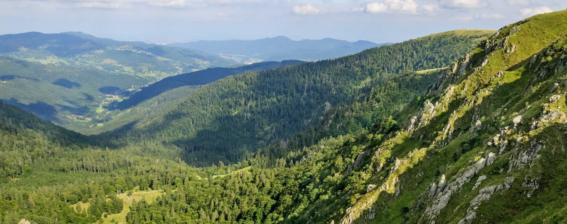 Vue Vallee Fecht Depuis Hohneck Vosges - France
