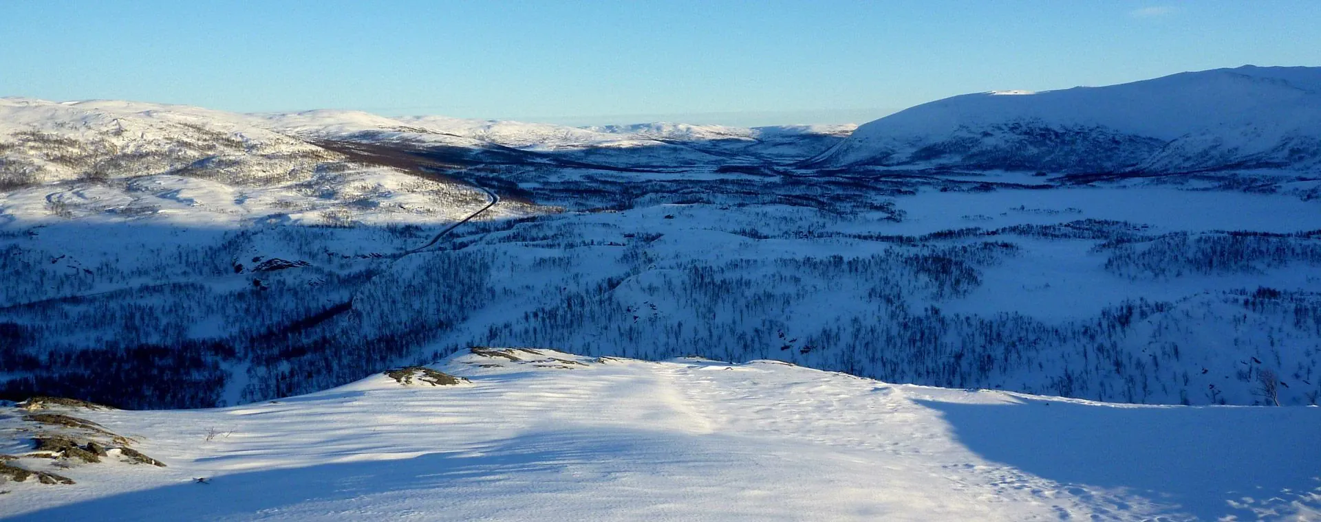 Paysage hivernal de la Haute Ubaye - Alpes - France