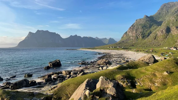 Vélo à travers les îles Lofoten